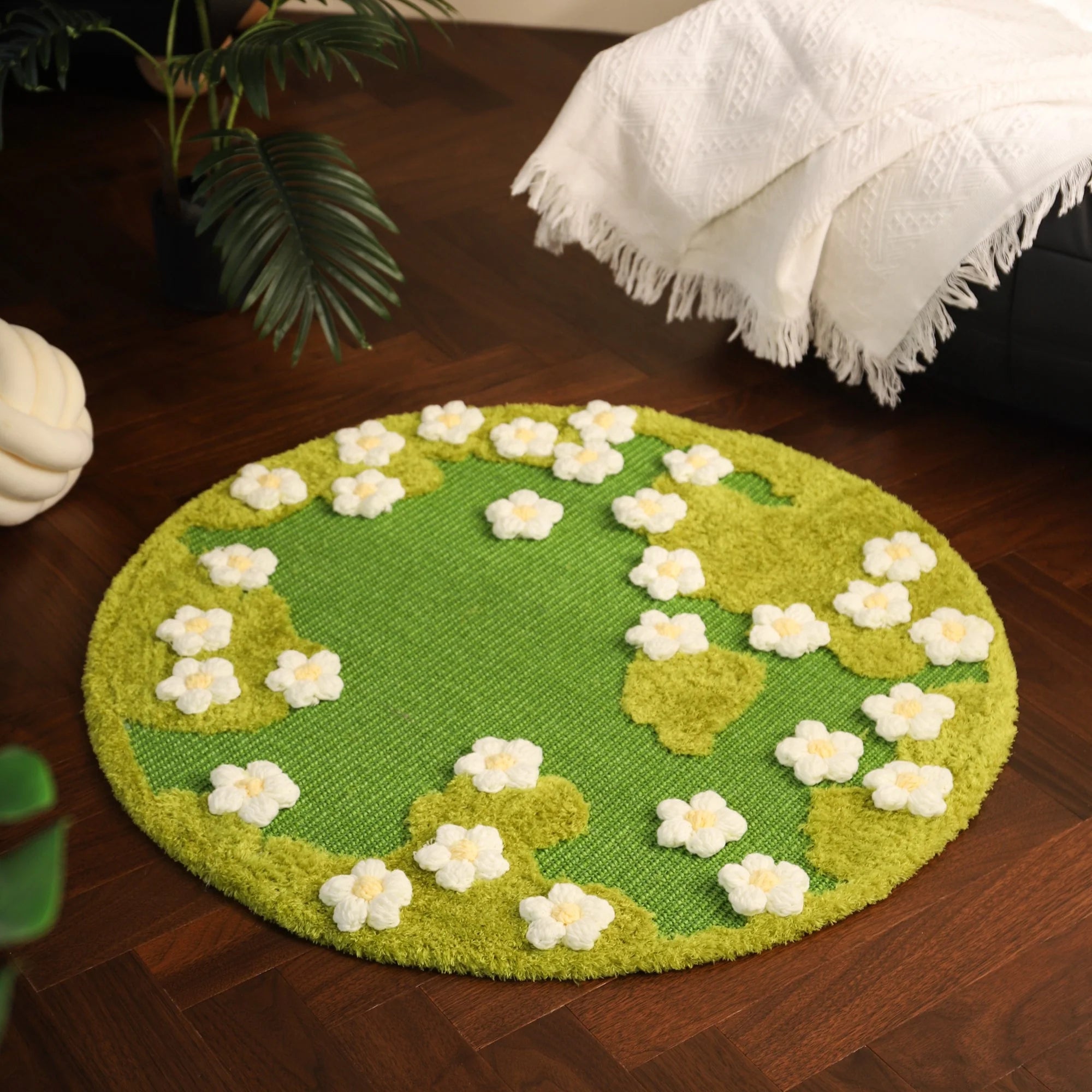 Floral Garden Sisal Cat Scratching Carpet Main image