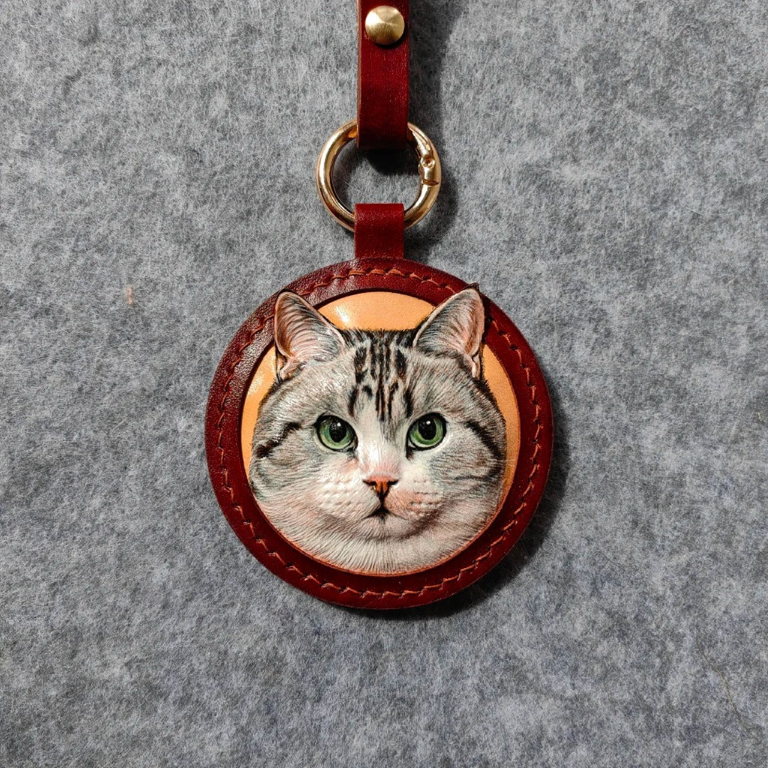 Leather pet carving | 3D Carving | pet souvenir Main image